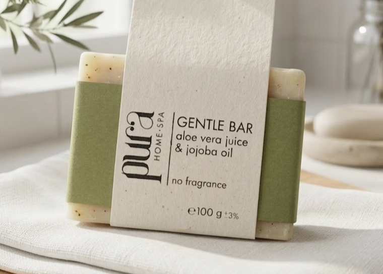 Gentle Bar ručno rađeni sapun bez mirisa Pura Homespa